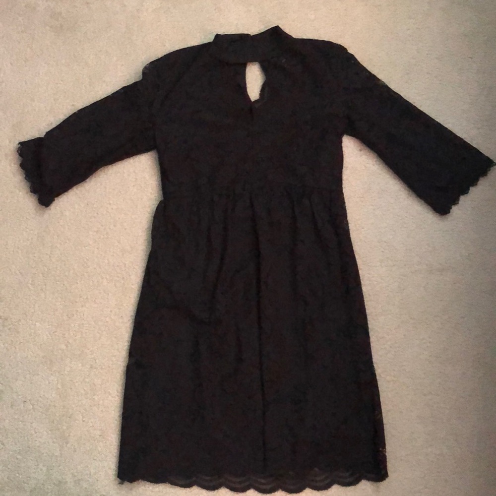 Black lace dress